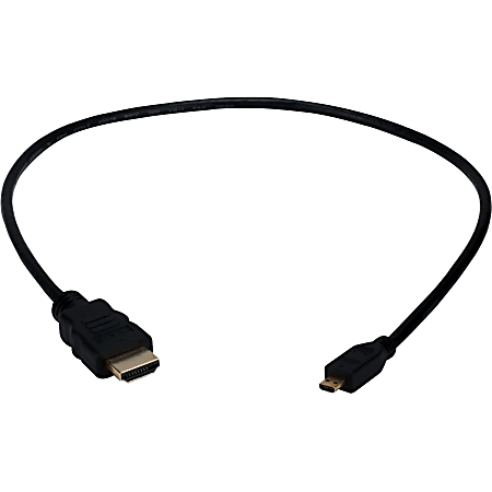 QVS High-Speed HDMI To Micro-HDMI With Ethernet 1080p HD Cable, 1.64'