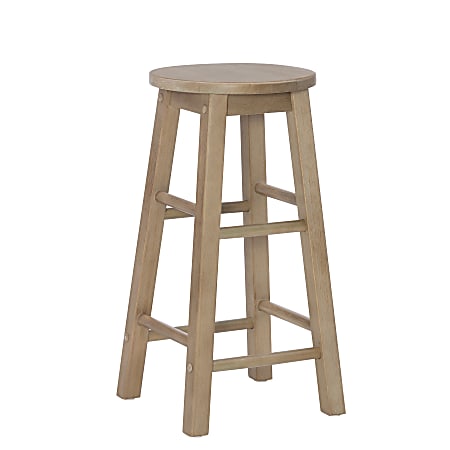 Linon Elmore Backless Counter Stool, Gray Wash