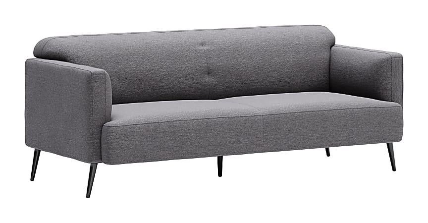 Zuo Modern Amsterdam Sofa, Slate Gray/Black
