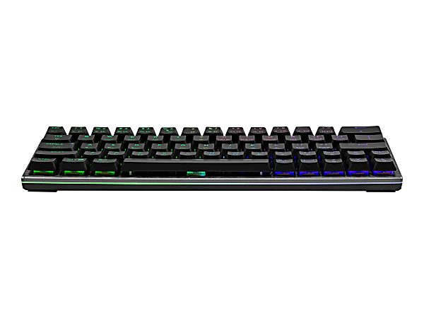 Cooler Master SK622 - Keyboard - backlit - wireless - USB, Bluetooth 4.0 - US - key switch: Low Profile Blue - space gray
