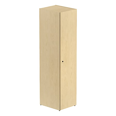 BBF 300 Series Storage Locker, 72 3/10"H x 16 9/10"W x 21"D, Natural Maple, Premium Installation Service