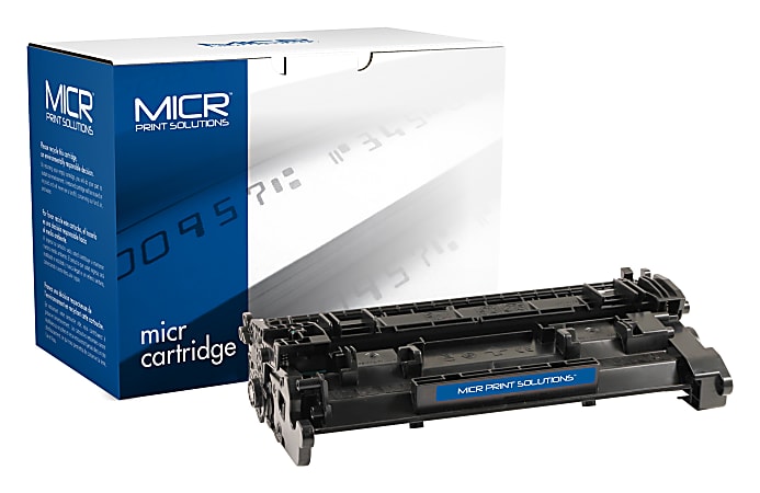 MICR Print Solutions Remanufactured Black Toner Cartridge Replacement For HP CF258A