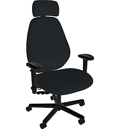 Sitmatic GoodFit Extra Large Scale Ergonomic Fabric High Wide Back Manager Chair, Black
