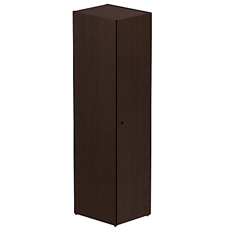 BBF 300 Series Storage Locker, 72 3/10"H x 16 9/10"W x 21"D, Mocha Cherry, Premium Installation Service