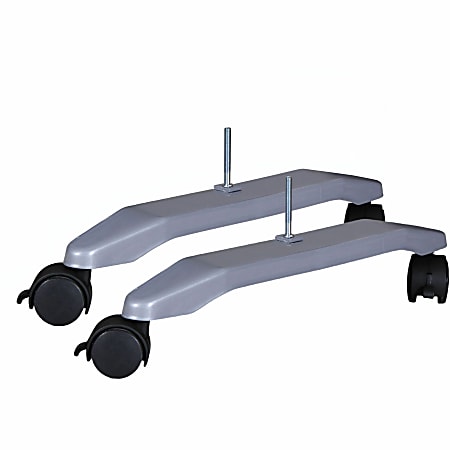 Lorell Mobile T-Foot Set With Casters - 2.4 Lorell Mobile T-Foot Set With Casters - 2.4