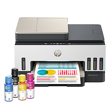 HP Smart Tank 7603 Wireless All-in-One Cartridge-free Ink Tank Printer with up to 3 years of ink included, AI-capable (9B5D1A)