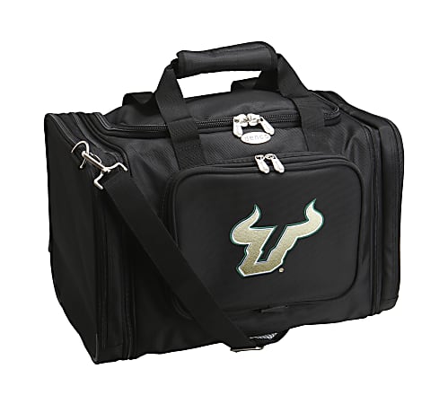 Denco Sports Luggage Expandable Travel Duffel Bag, South Florida Bulls, 12 1/2"H x 18" - 22"W x 12"D, Black