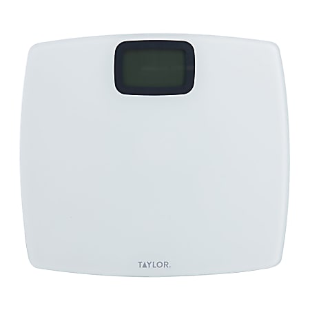 Taylor Precision Products Digital Bathroom Scale, 440 Lb Capacity, Pure White