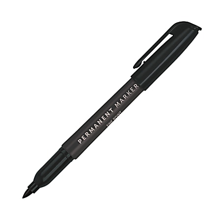 Office Depot Brand Felt Tip Pens Fine Point 0.5 mm Black Barrel