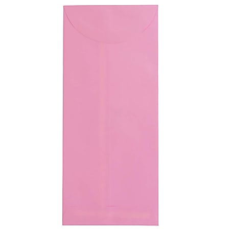 JAM Paper® Policy Envelopes, #14, Gummed Seal, Ultra Pink, Pack Of 50 Envelopes