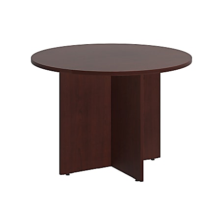 Bush Business Furniture 42" Round Conference Table, Harvest Cherry, Standard Delivery