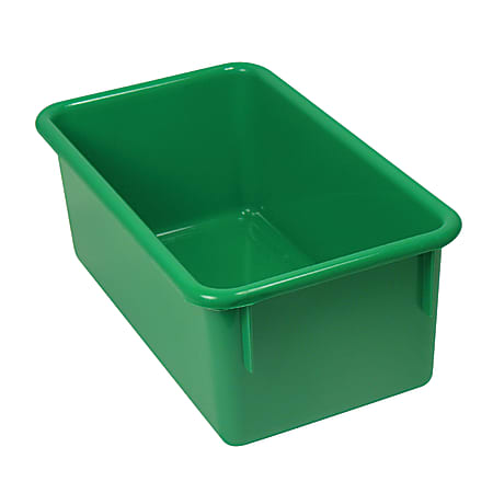 Romanoff Stowaway® Tray Without Lid, Medium Size, Green, Pack Of 5