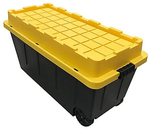 Centrex Tough Box Wheeled Tote With Lid 64 Gallon 46 12 L x 21 14