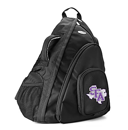 Denco Sports Luggage Travel Sling With 13.5" Laptop Pocket, SFA Jacks, 19"H x 12"W x 13"D, Black