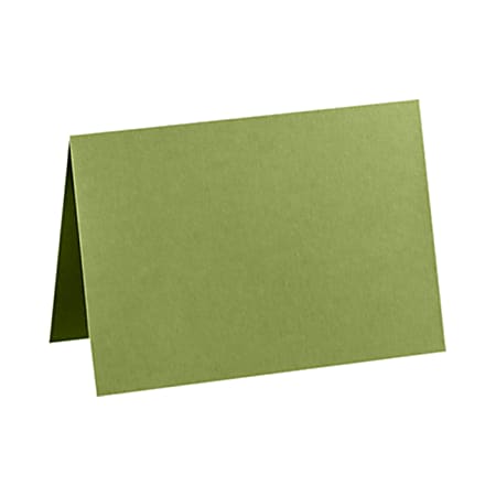 LUX Folded Cards, A7, 5 1/8" x 7", Avocado Green, Pack Of 500