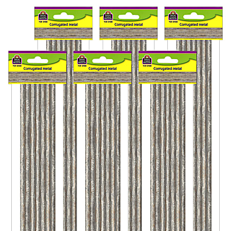 Teacher Created Resources Straight Border Trim, 3'' x 35'', Home Sweet Classroom, 12 Boarders Per Pack, Set Of 6 Packs
