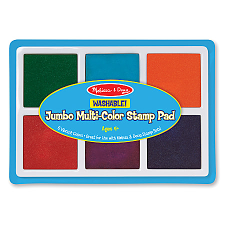 Melissa & Doug Jumbo Multicolor Stamp Pad, Pre-K To Grade 1