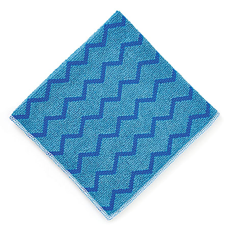 Rubbermaid® Commercial HYGEN Microfiber Cloth, 16" x 16", Blue