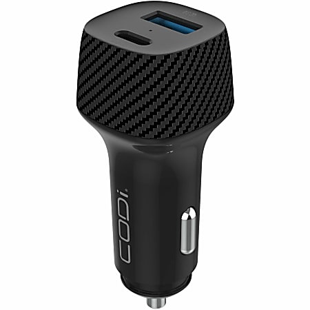 CODi 20W Dual Port Car Charger - USB-C &amp; USB-A Output