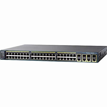 Cisco Catalyst WS-C2960-48PST-L Ethernet Switch - 48 Ports