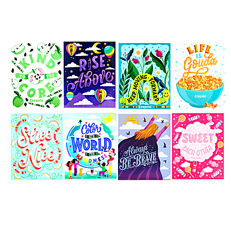 Crayola&reg; Colors of Kindness Mini Poster Set, 11", Multicolor