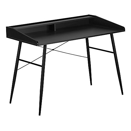 Monarch Specialties Len 48"W Computer Desk, Black