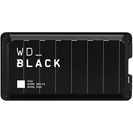 WD Black P50 WDBA3S0010BBK-WESN 1 TB Portable Solid State Drive - External - PCI Express NVMe - Black - Desktop PC, Gaming Console Device Supported - USB 3.2 (Gen 2) Type C