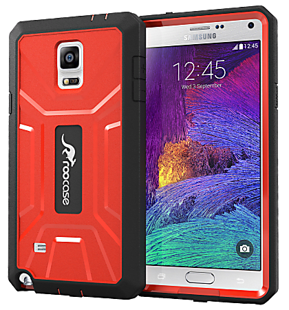 roocase Kapsul Full Body Cover For Samsung Galaxy Note 4, Red/Black