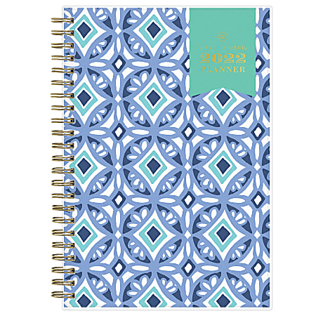 Blue Sky™ Day Designer Frosted Weekly/Monthly Planner, 5" x 8", Tile, January To December 2022, 101410