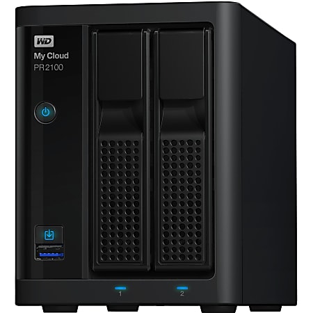 Western Digital® My Cloud Pro Series Media Server With Transcoding, Intel® Pentium N3710 Quad-Core, 12TB HDD, PR2100