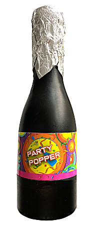 Quick Communication Corp. Confetti Party Popper, 8” x 3”, Champagne Bottle