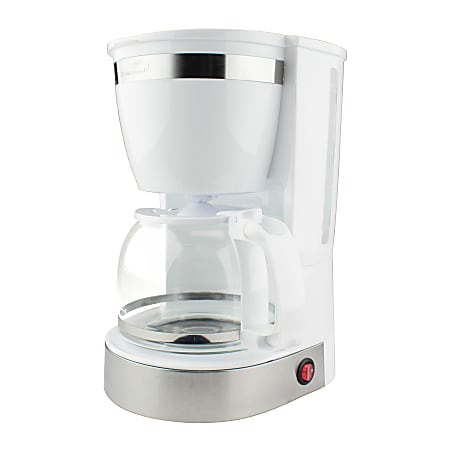Brentwood 10-Cup 800-Watt Coffee Maker, White