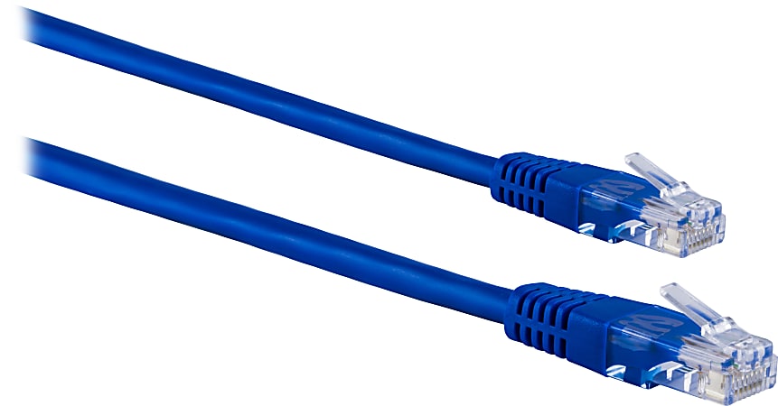 GE 25 ft. Cat6 Ethernet Networking Cable in Blue 34503 - The Home Depot