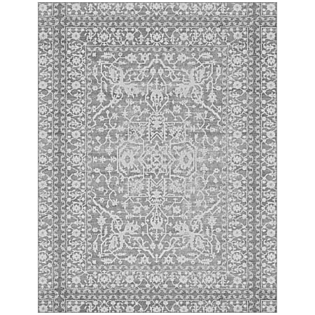 GelPro Nevermove Bella Area Rug, 96" x 120", Gray