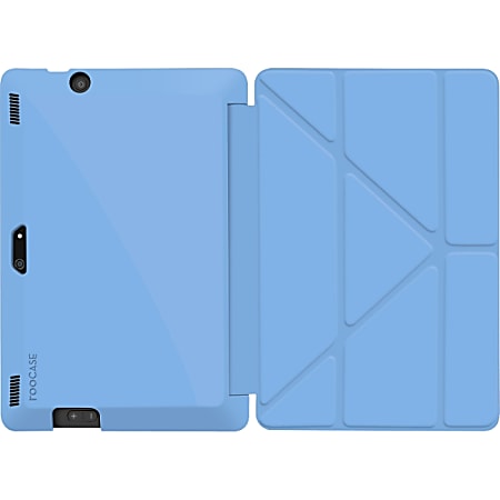 rOOCASE Slim Shell Origami Carrying Case (Folio) for 8.9" Tablet - Blue