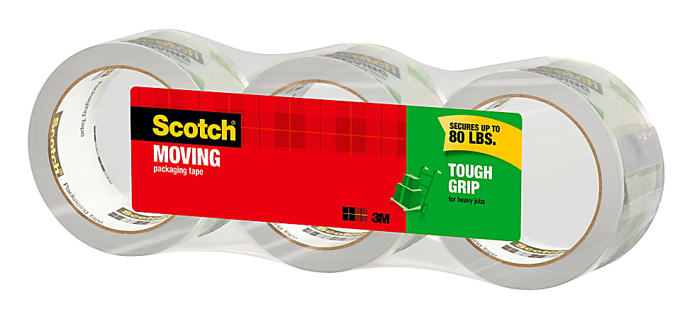 Tough Grip Moving Packaging Tape, 3