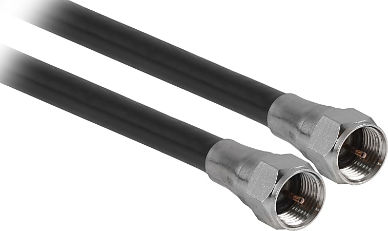 Ativa® RG6 Coaxial Cable, 6’, Black, 26894
