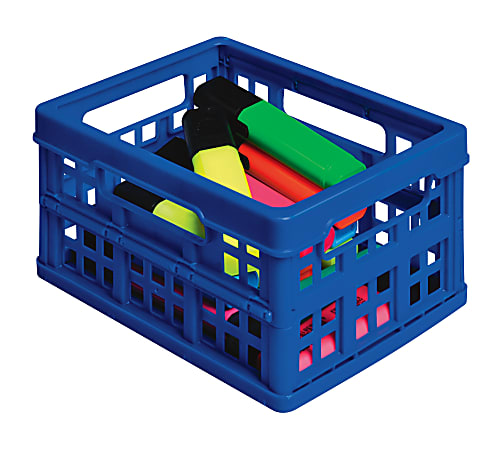 Really Useful Box® Collapsible Crate, 1.7 Liters, Blue