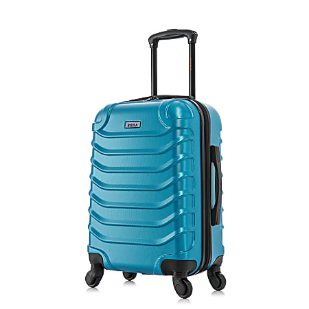 InUSA Endurance ABS Hardside Spinner Carry-On, 21-1/2”H x 14-9/16”W x 8-1/2”D, Teal