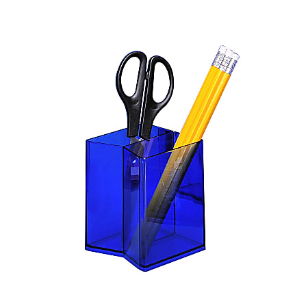 Really Useful Box® Desk Accessories Pencil Cup, Translucent Blue