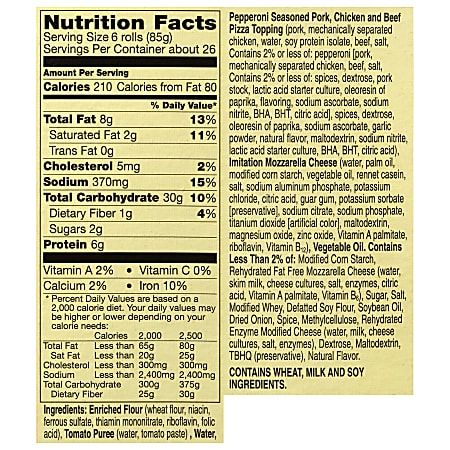 Totinos Pepperoni Pizza Rolls 79.68 Oz Box Of 160 Pizza Rolls ...