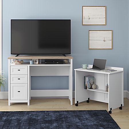 Computer desk with tv stand discount