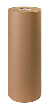 Partners Brand 100% Recycled Kraft Paper Roll, 30 Lb, 24" x 1,200'