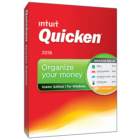Quicken® Starter 2016, Traditional Disc