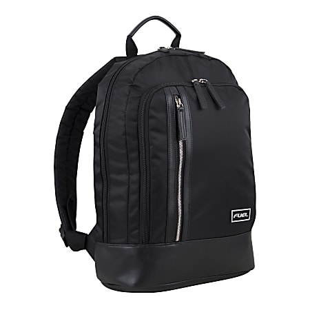 Fuel Millennial Organizer Backpack With 15" Laptop Pocket, Black
