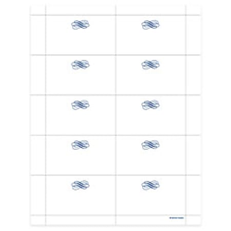 Gartner Studios® Designed Business Cards, 3 1/2" x 2", White/Navy, Pack Of 250