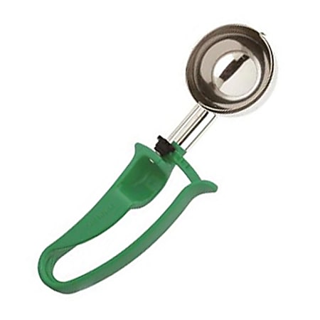 Zeroll #12 Stainless-Steel Disher, 2.67 Oz, Silver/Green