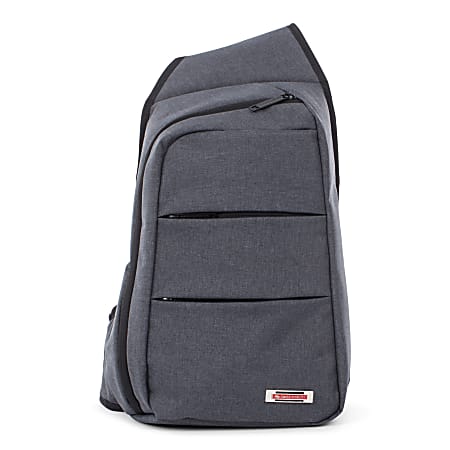 Swiss Mobility Elevate Sling Backpack With 10 Tablet Pocket Gray
