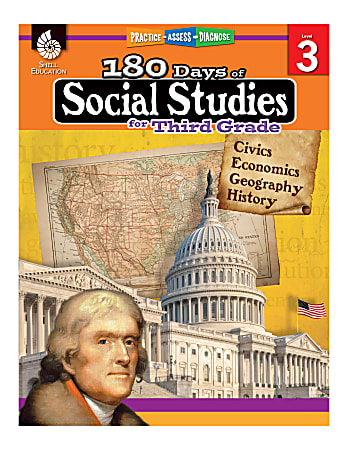 Shell Education 180 Days Of Social Studies, Grade 3