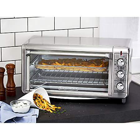 Black Decker Extra Wide Crisp N Bake Air Fry Toaster Oven 1500 W